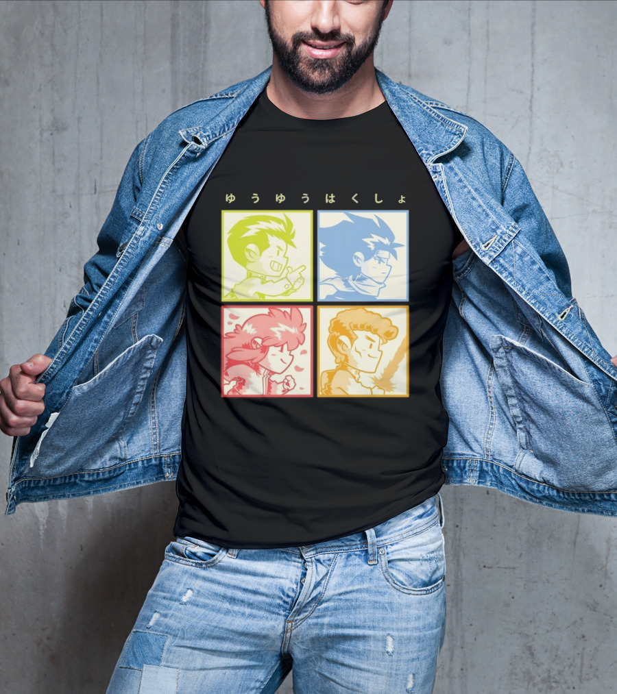 YuYu Hakusho Anime Characters Japanese Manga Series T-Shirt