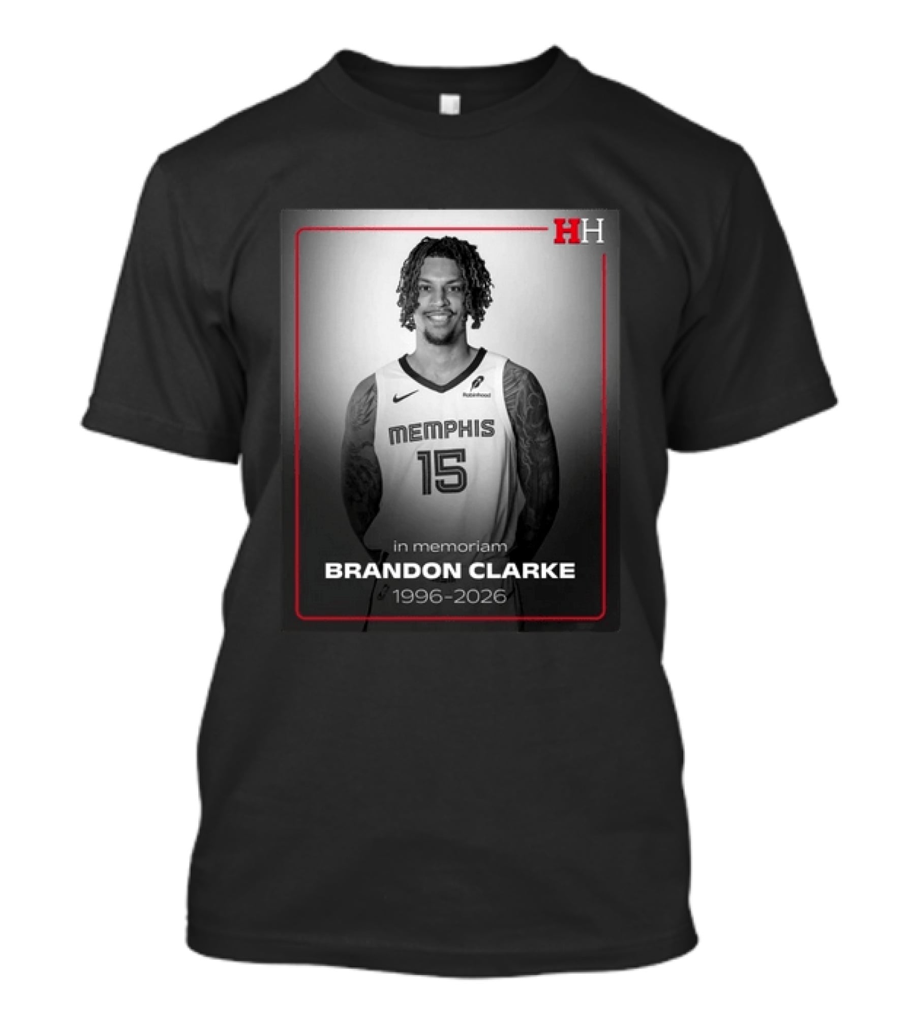 In Memoriam Brandon Clarke 1996 2026 Memphis 15 T-Shirt