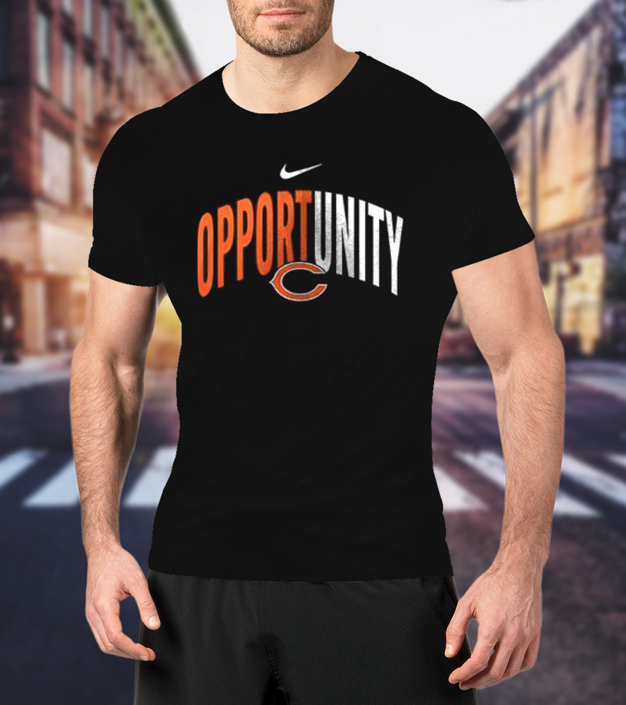 Chicago Bears Opportunity Nike Swoosh C T-Shirt