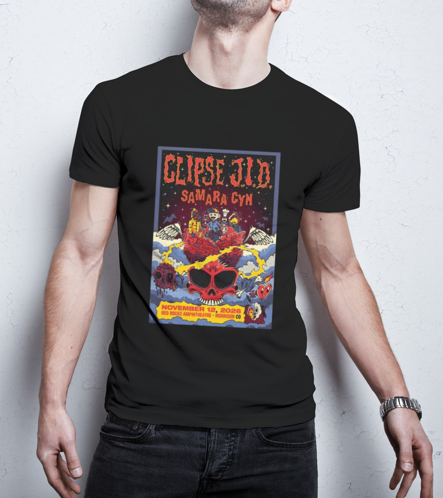 Clipse J.I.D Samara Cyn Red Rocks Amphitheatre Morrison CO November 12 2026 T-Shirt