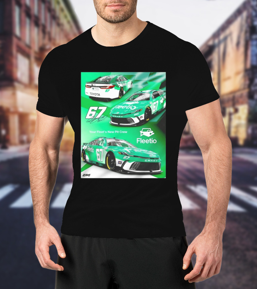 Corey Heim 23XI Racing Toyota Camry XSE Fleetio NASCAR 67 T-Shirt