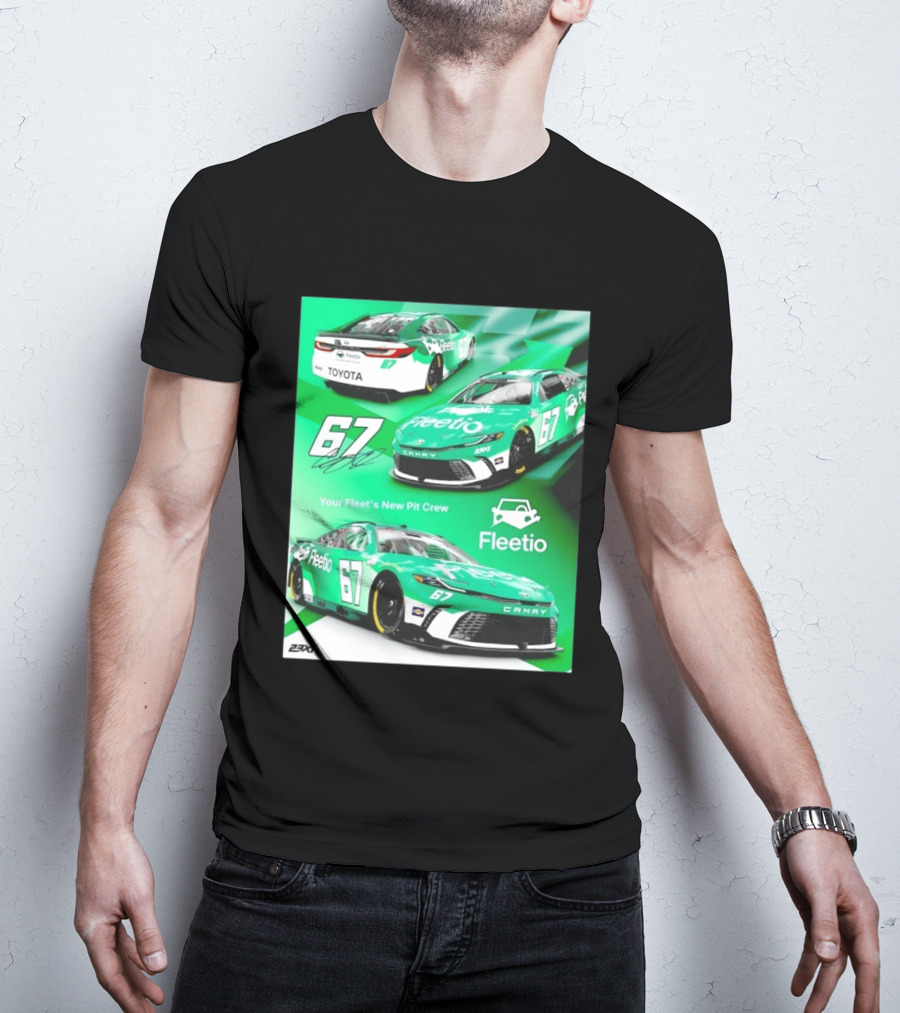 Corey Heim 23XI Racing Toyota Camry XSE Fleetio NASCAR 67 T-Shirt