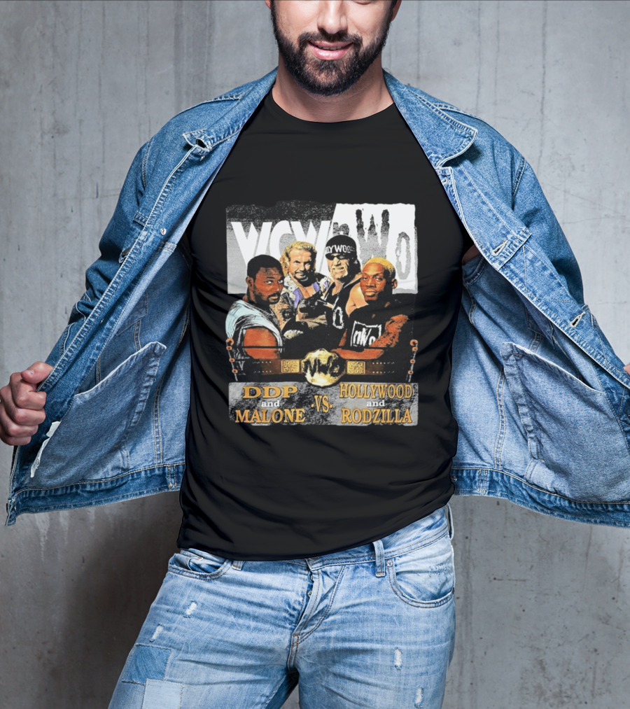 WCW NWo DDP And Malone Vs Hollywood And Rodzilla 90s Wrestling T-Shirt