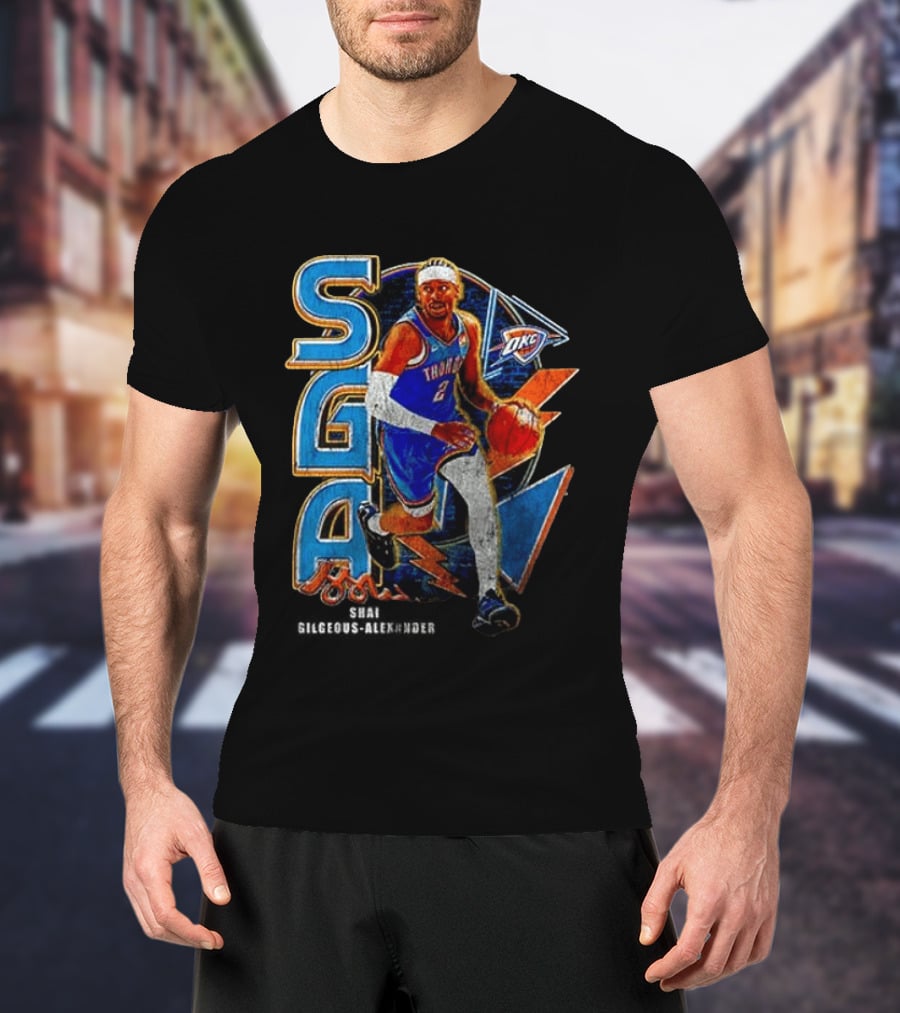 Oklahoma City Thunder Shai Gilgeous Alexander SGA MVP OKC T-Shirt