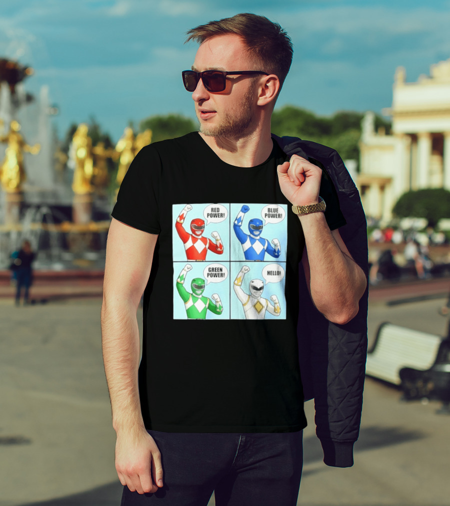 Red Power Blue Power Green Power Hello Rangers T-Shirt