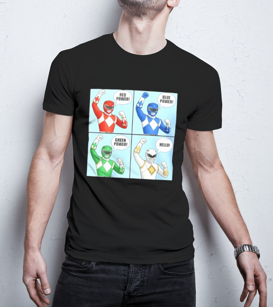 Red Power Blue Power Green Power Hello Rangers T-Shirt