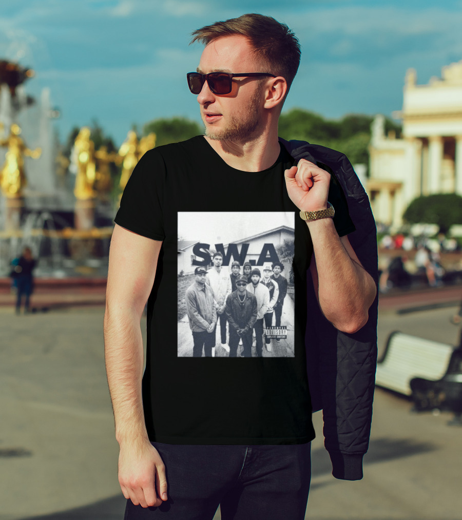 S.W.A San Antonio Spurs NBA Team Photo Iconic Streetwear T-Shirt