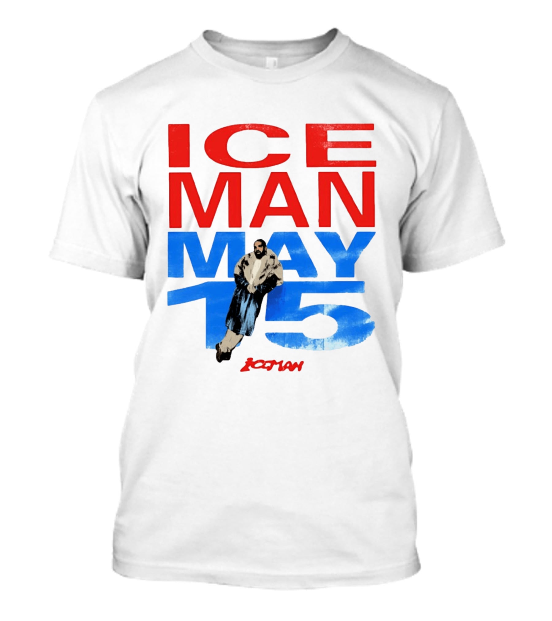 Drake Iceman May 15 Blue Red Styling 2026 Album Cover T-Shirt