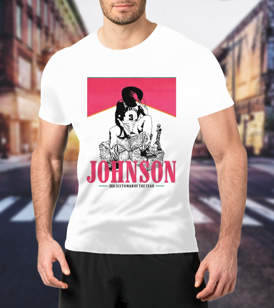 San Antonio Spurs 26 Johnson 2023 Sixth Man Of The Year T-Shirt
