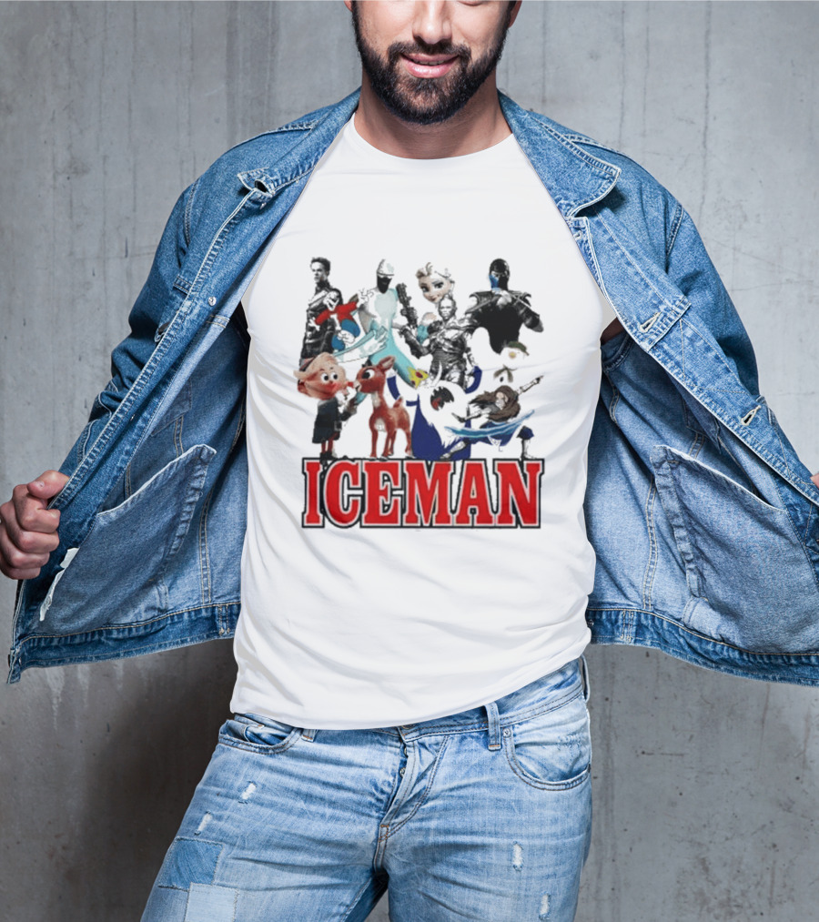 Secretclub Iceman Rudolph And Frosty Characters T-Shirt