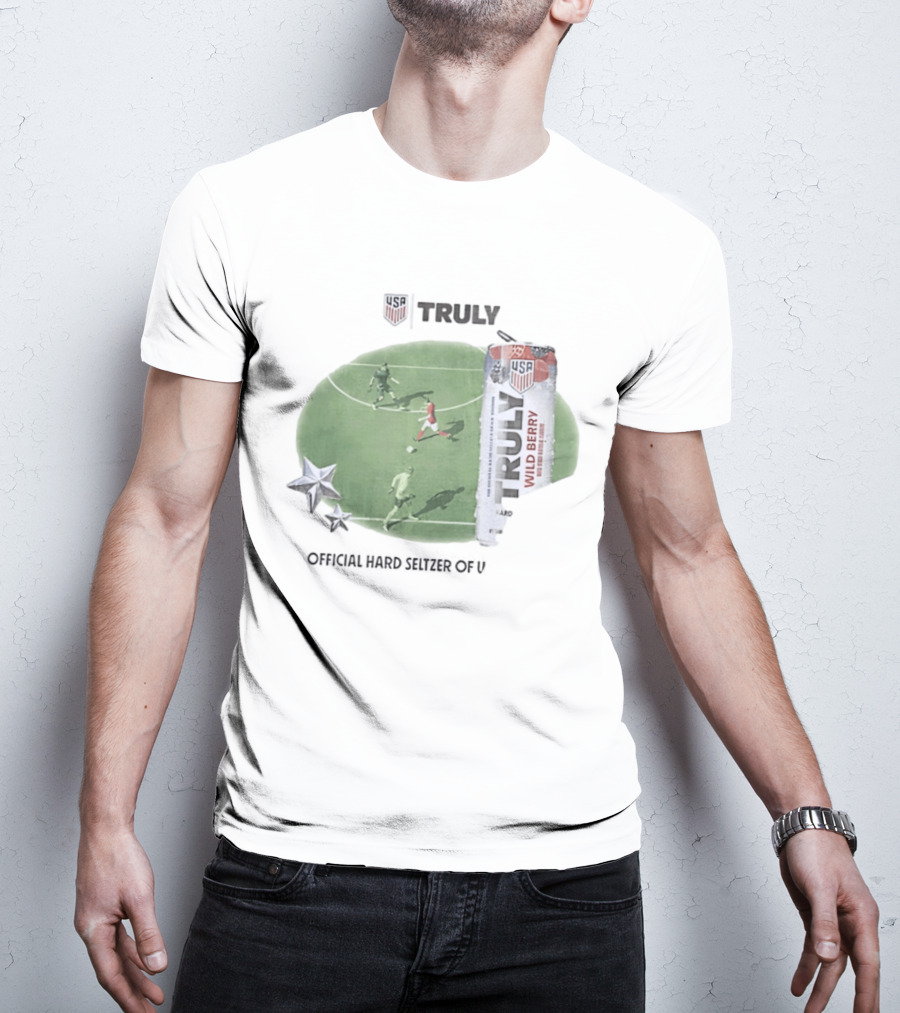 USA Truly Hard Seltzer Wild Berry Soccer Collaboration T-Shirt