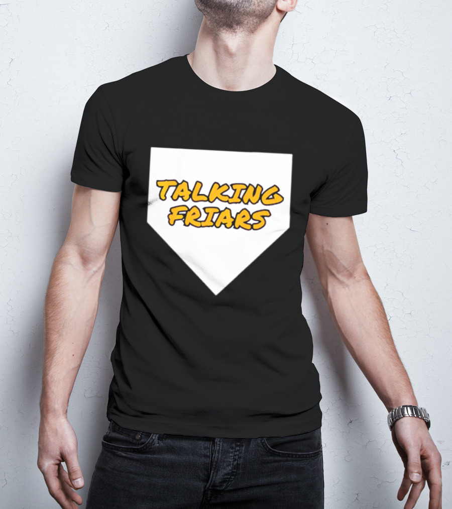 San Diego Padres Baseball Talking Friars Home Plate T-Shirt