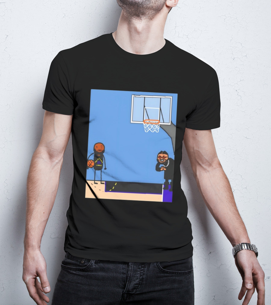 Villain Brooks Vs Dillon Brooks Basketball Humor Phoenix Suns Sketch T-Shirt