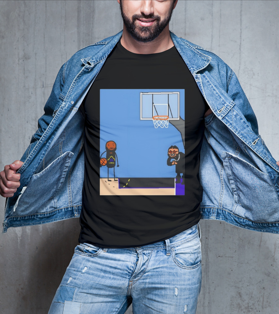 Villain Brooks Vs Dillon Brooks Basketball Humor Phoenix Suns Sketch T-Shirt