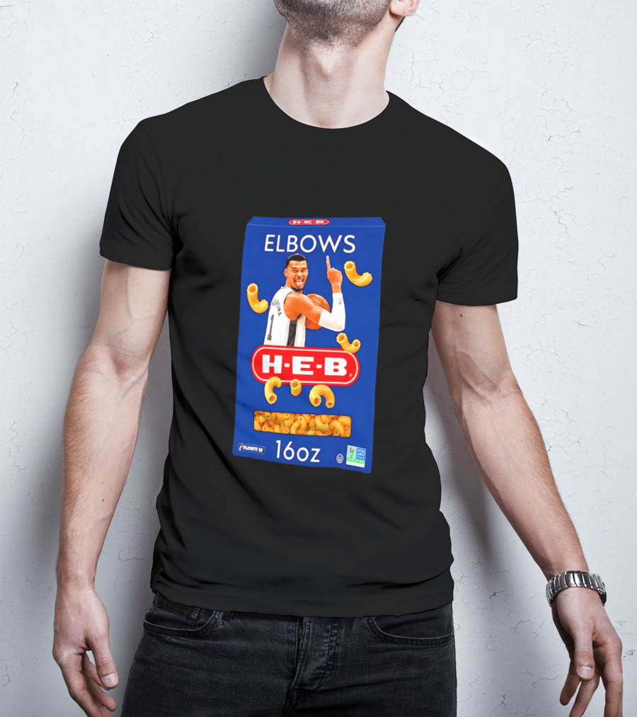 San Antonio Spurs Wemby HEB Elbows 16oz Playoffs Meme T-Shirt
