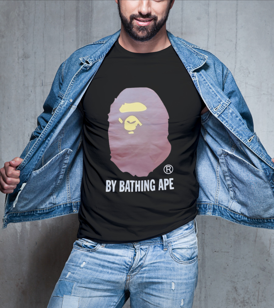 By Bathing Ape Iconic Yellow Ape Face T-Shirt