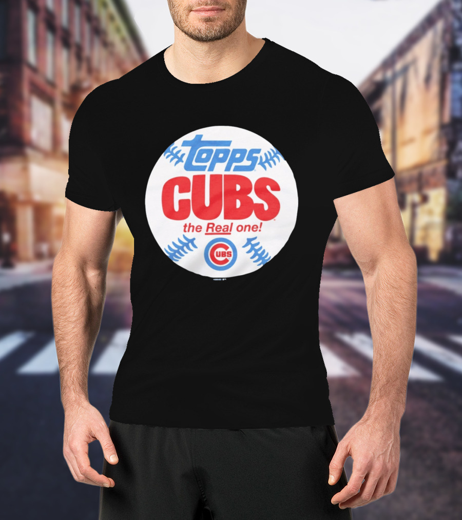 Topps Cubs The Real One Chicago Baseball T-Shirt