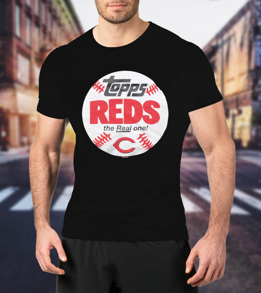 Topps Baseball Reds The Real One Cincinnati T-Shirt