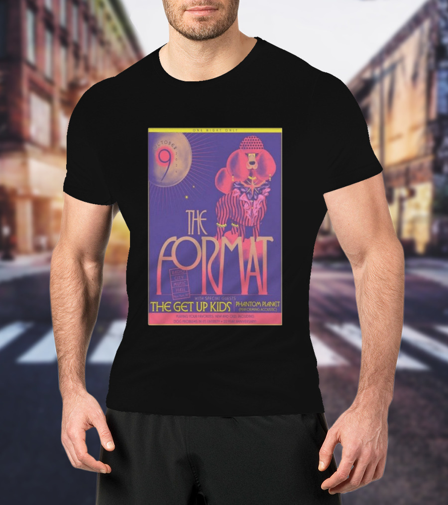 October 9 The Format With The Get Up Kids And Phantom Planet At Radio City Music Hall T-Shirt