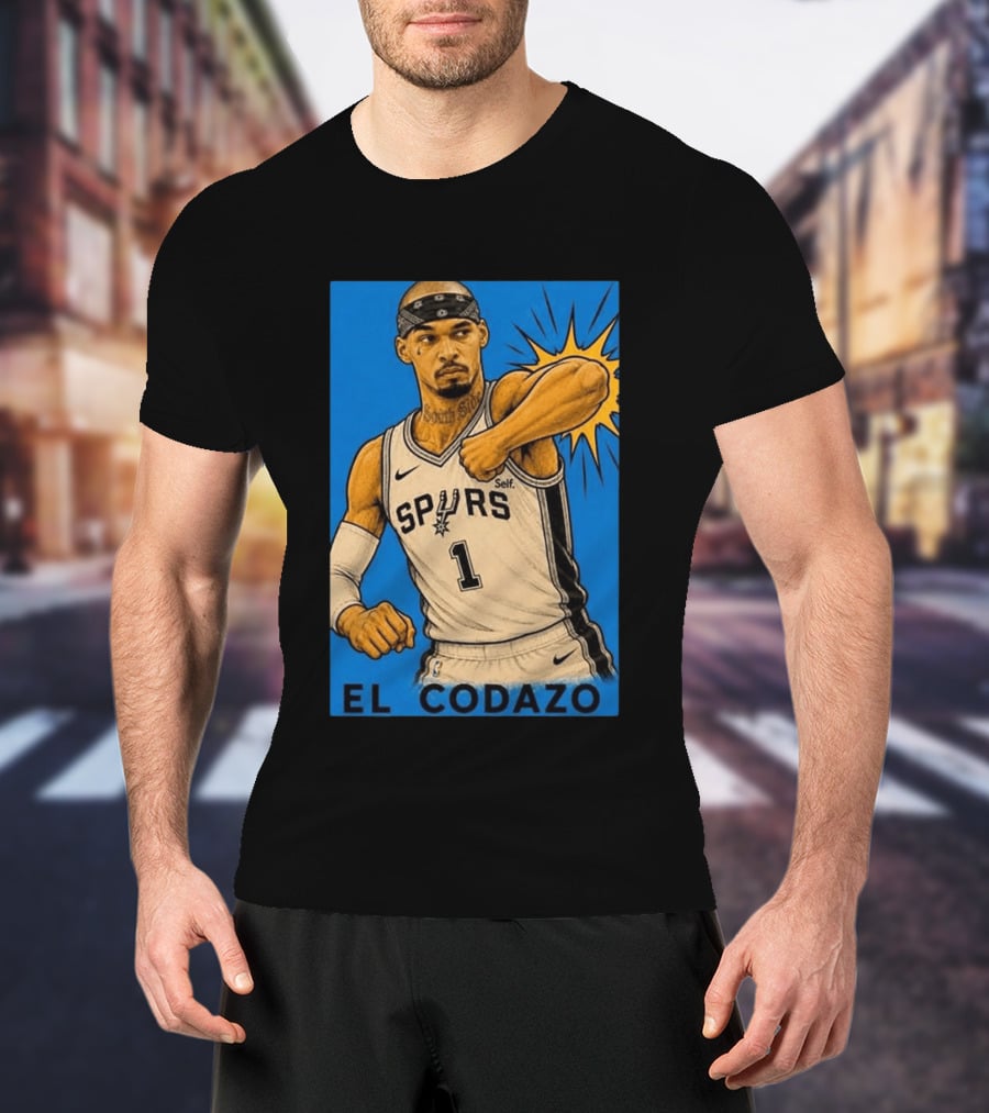 San Antonio Spurs El Codazo Victor Wembanyama Basketball Self T-Shirt