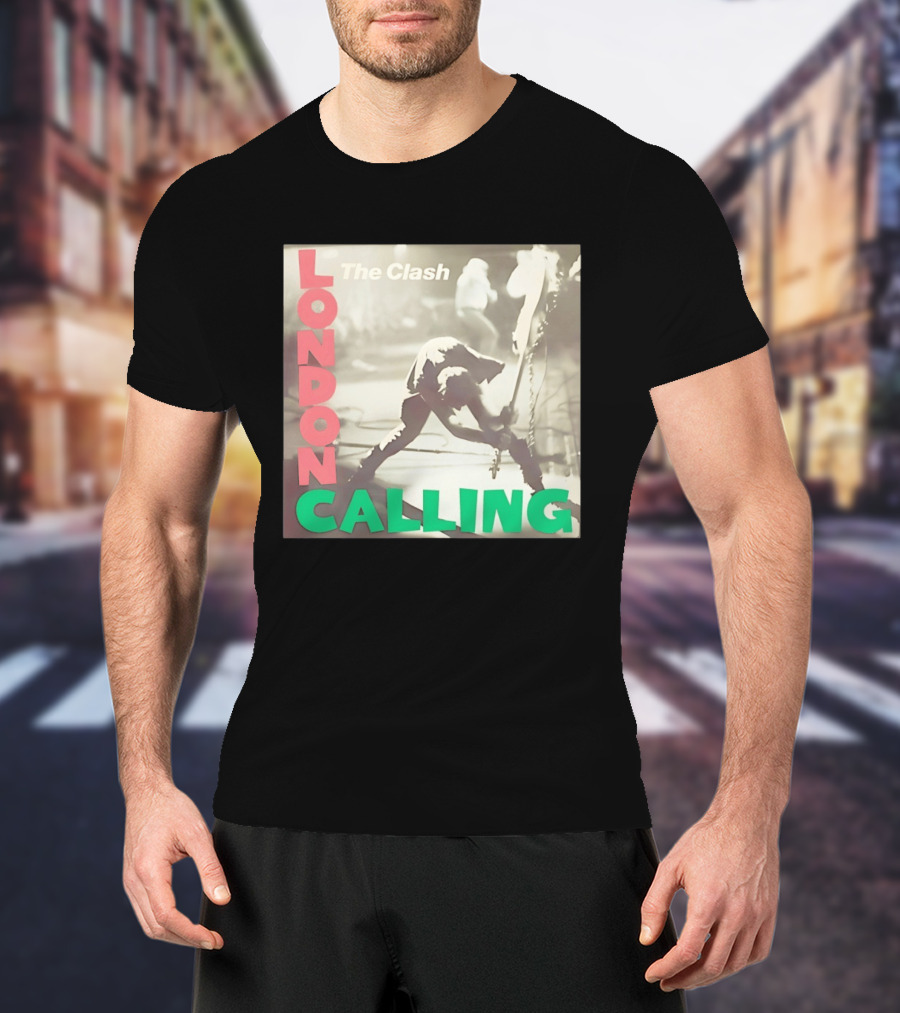 The Clash London Calling Punk Rock Album Cover Image T-Shirt