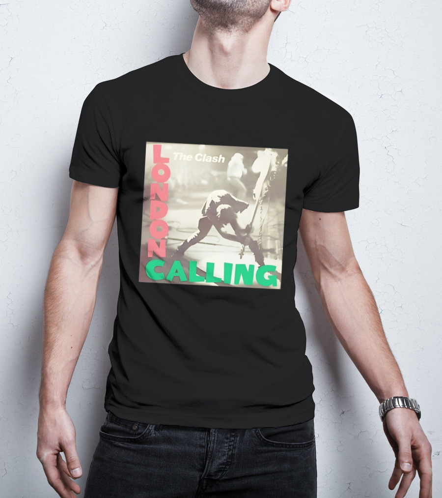 The Clash London Calling Punk Rock Album Cover Image T-Shirt
