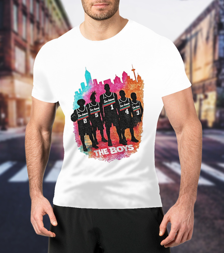 The Boys San Antonio Spurs Classic City Edition Basketball Player T-Shirt