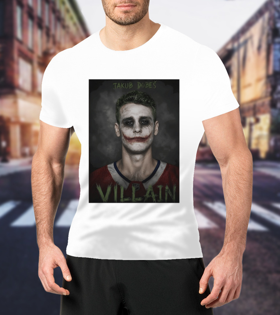 Jakub Dobes Villain Joker Montreal Canadiens Hockey T-Shirt