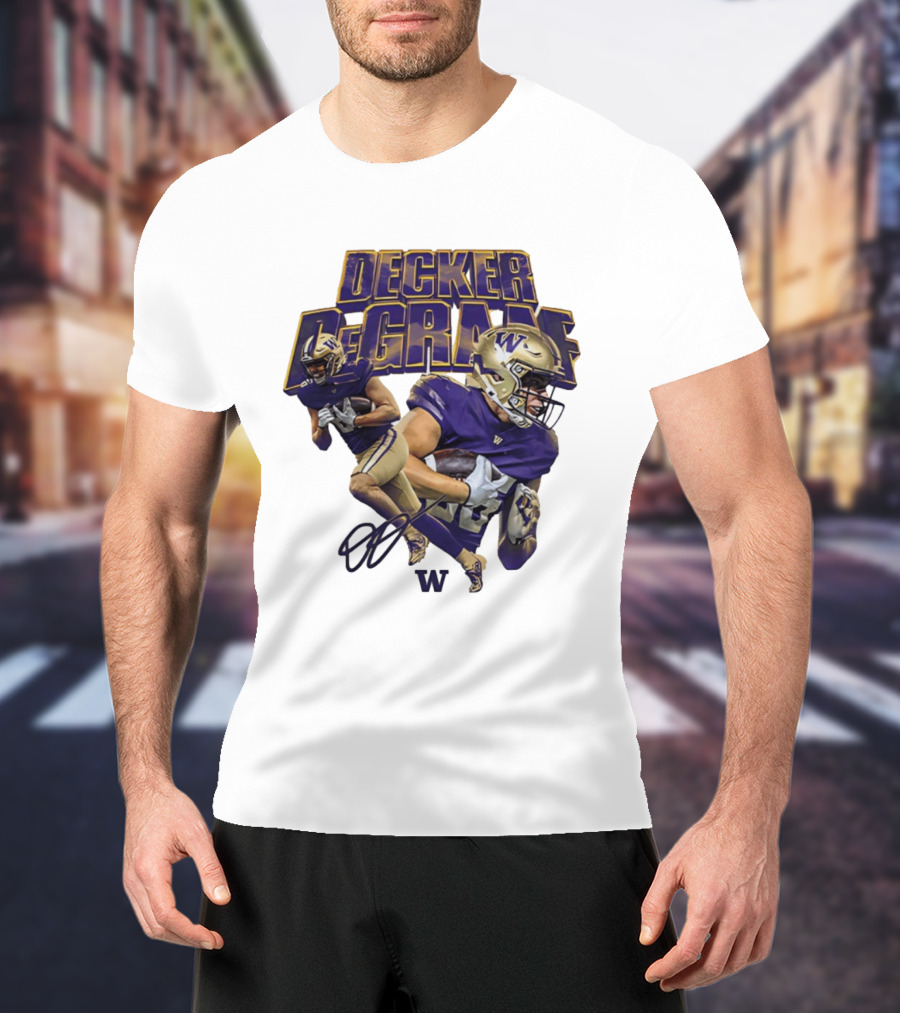 Decker DeGraaf Washington Huskies NCAA Football W T-Shirt
