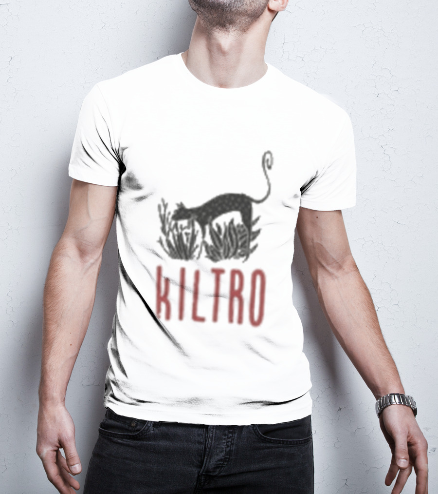 Kiltro Wolf Dog Text With Stylized Canine T-Shirt