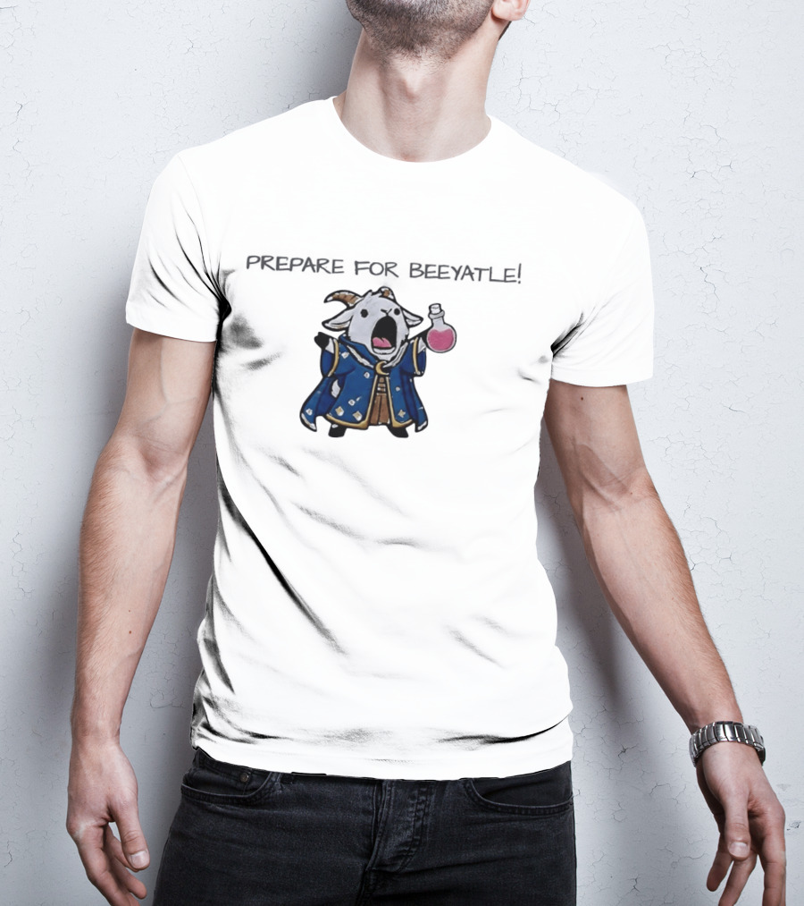 Totes McGoats Prepare For Beeyatle Potion Wielding Goat Wizard T-Shirt