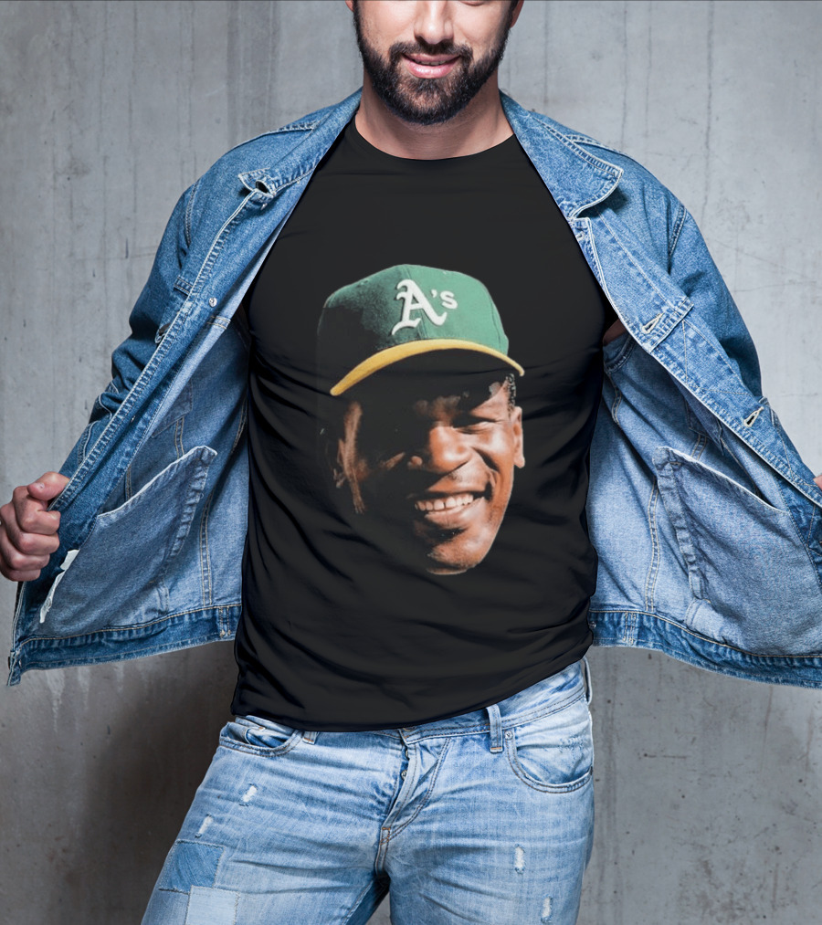 Dallas Braden Rickey Henderson A's Cap T-Shirt