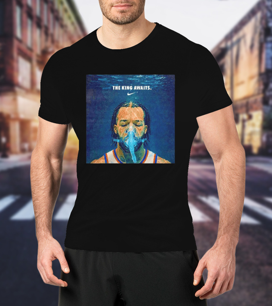 Jalen Brunson NY Knicks The King Awaits Nike T-Shirt