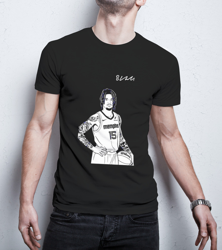 RIP Memphis Grizzlies Brandon Clarke Number 15 Basketball Star T-Shirt