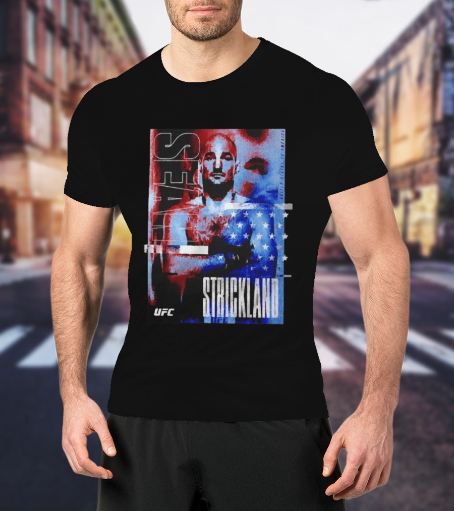 Sean Strickland UFC Fighter American Flag T-Shirt