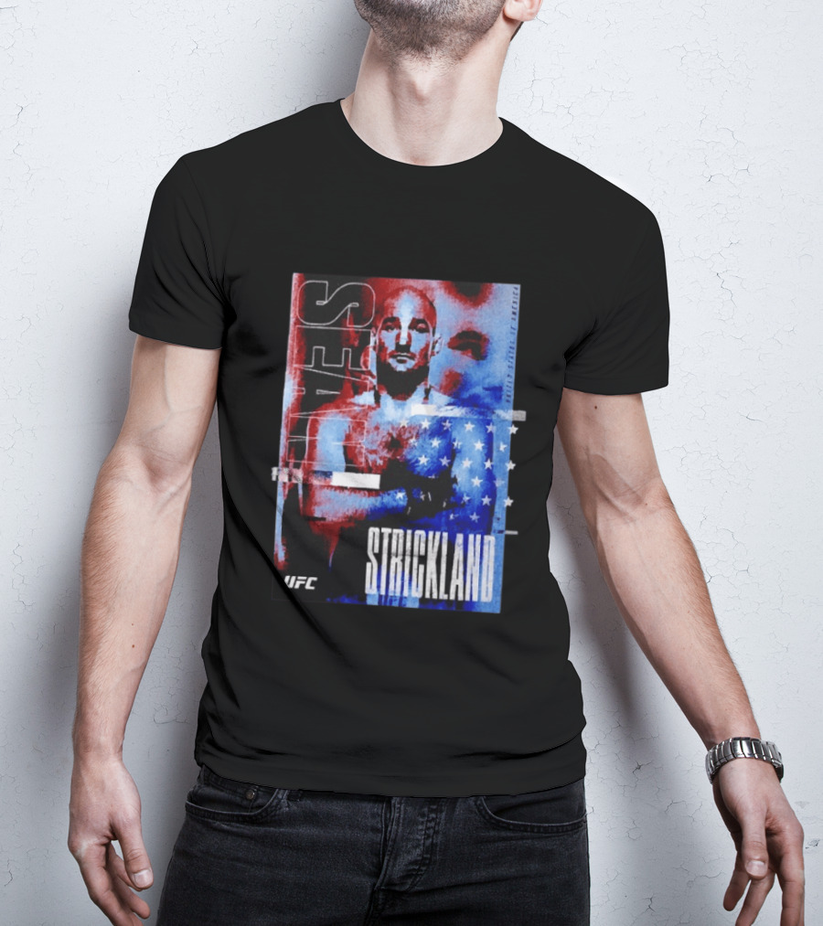 Sean Strickland UFC Fighter American Flag T-Shirt
