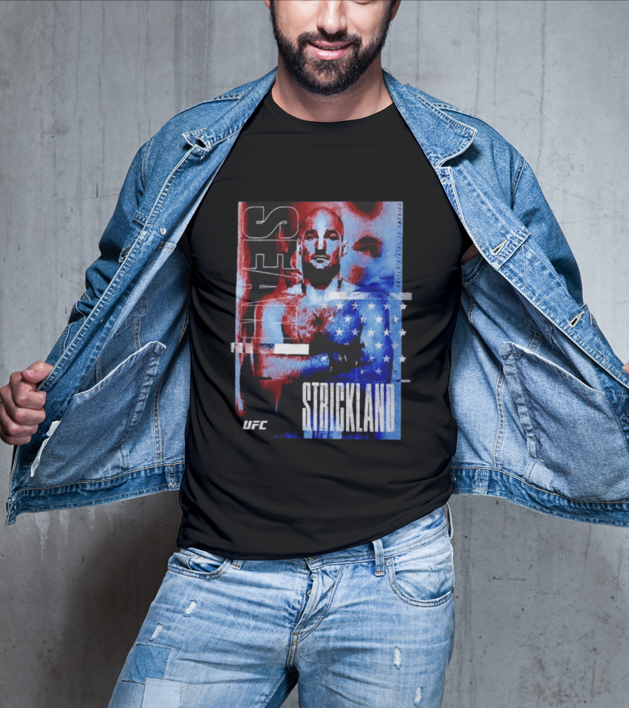 Sean Strickland UFC Fighter American Flag T-Shirt