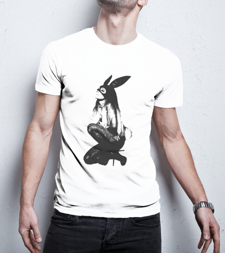 Ariana Grande Dangerous Woman 10 Crewneck Bunny Mask T-Shirt
