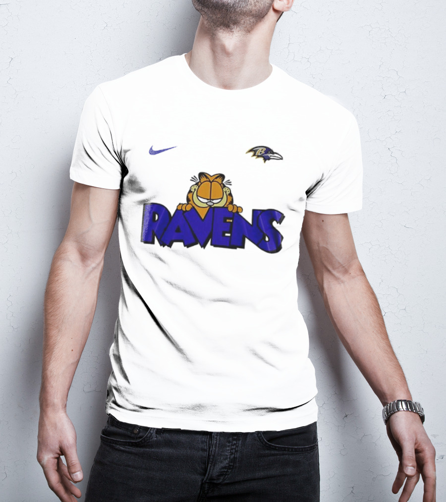 Baltimore Ravens Nike Garfield Crossover Ravens T-Shirt
