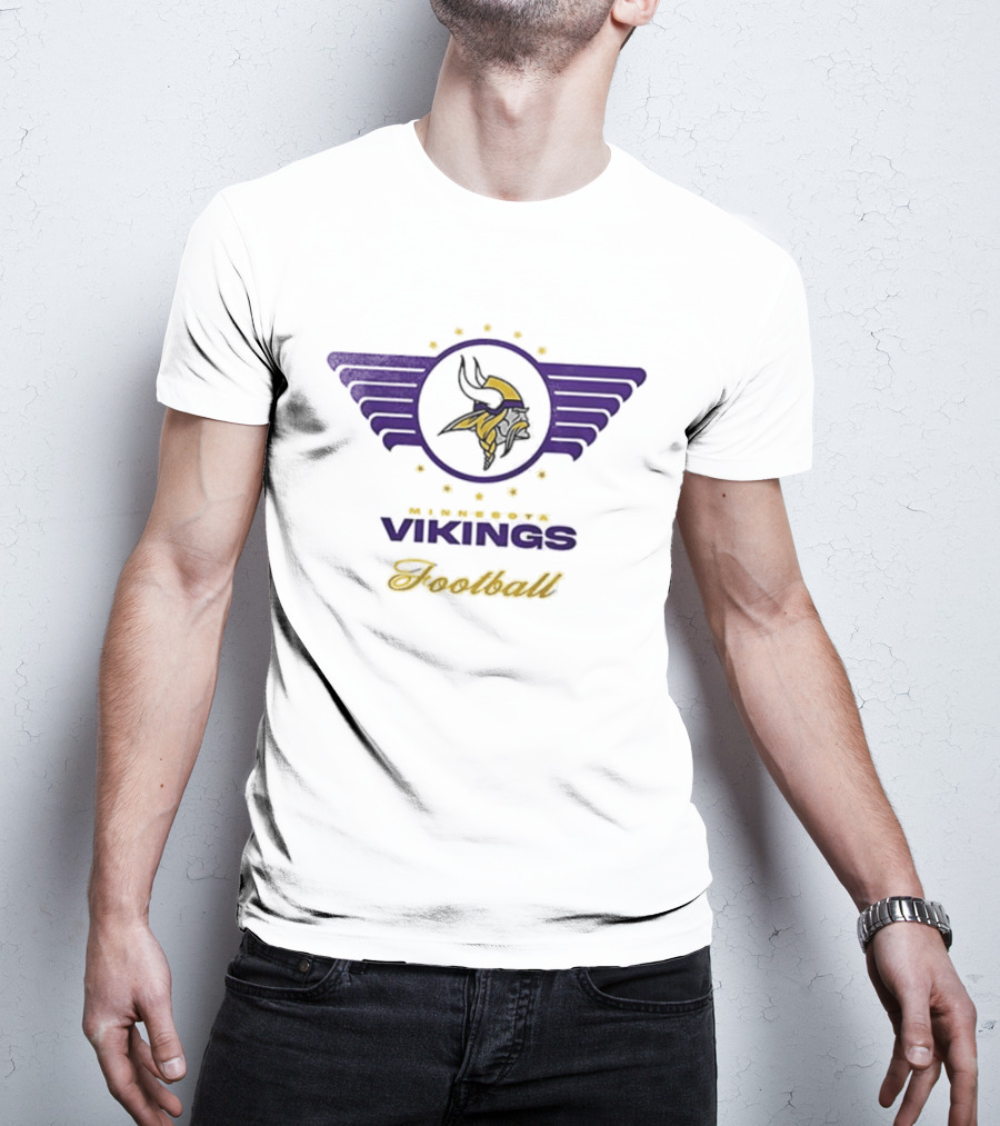 Minnesota Vikings Budweiser Lager Beer Football Fan Collaboration T-Shirt