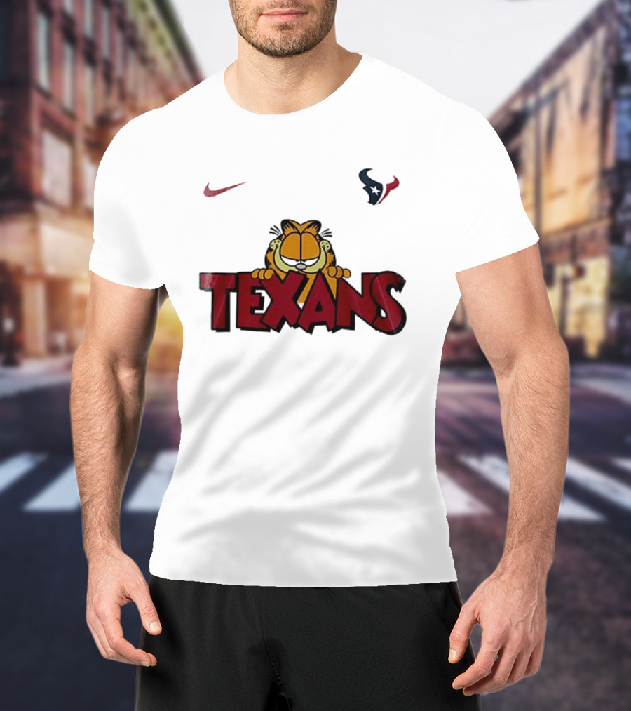 Nike Houston Texans Orange Cat Pose T-Shirt