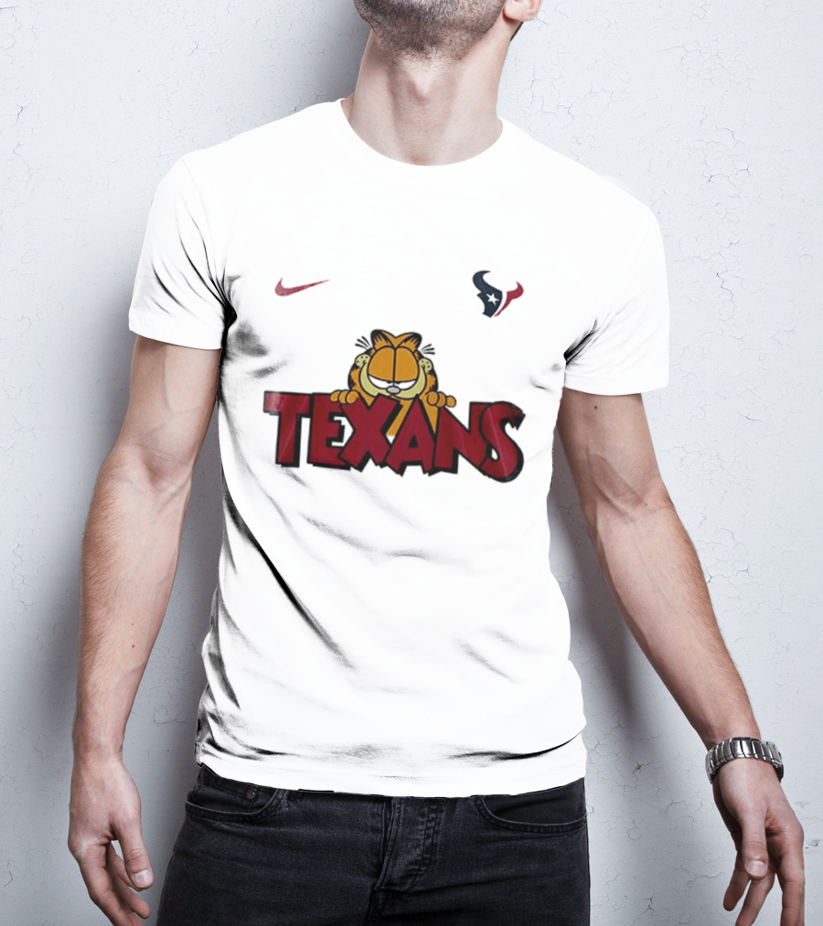 Nike Houston Texans Orange Cat Pose T-Shirt