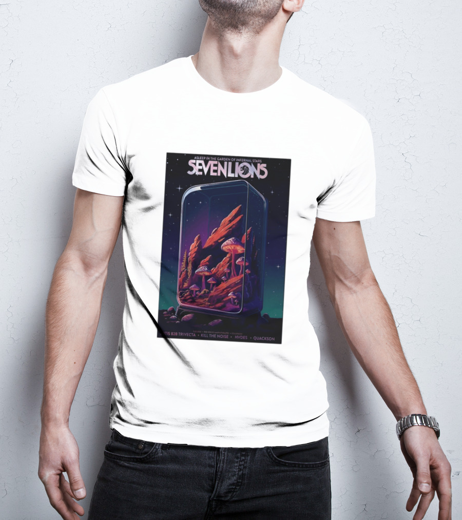 Seven Lions Asleep In The Garden Of Infernal Stars Red Rocks Amphitheatre May 22 2026 T-Shirt