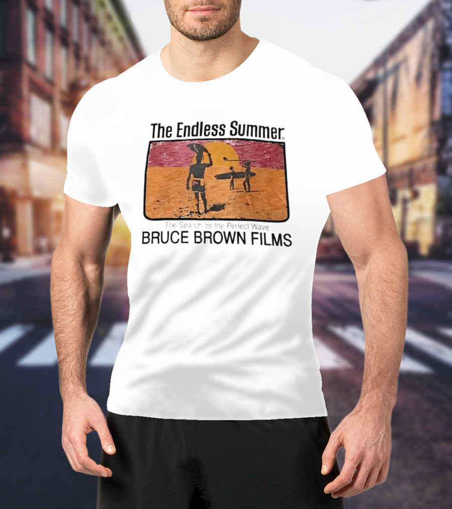 The Endless Summer The Search For The Perfect Wave Bruce Brown Films Surfers Sunset Scene T-Shirt