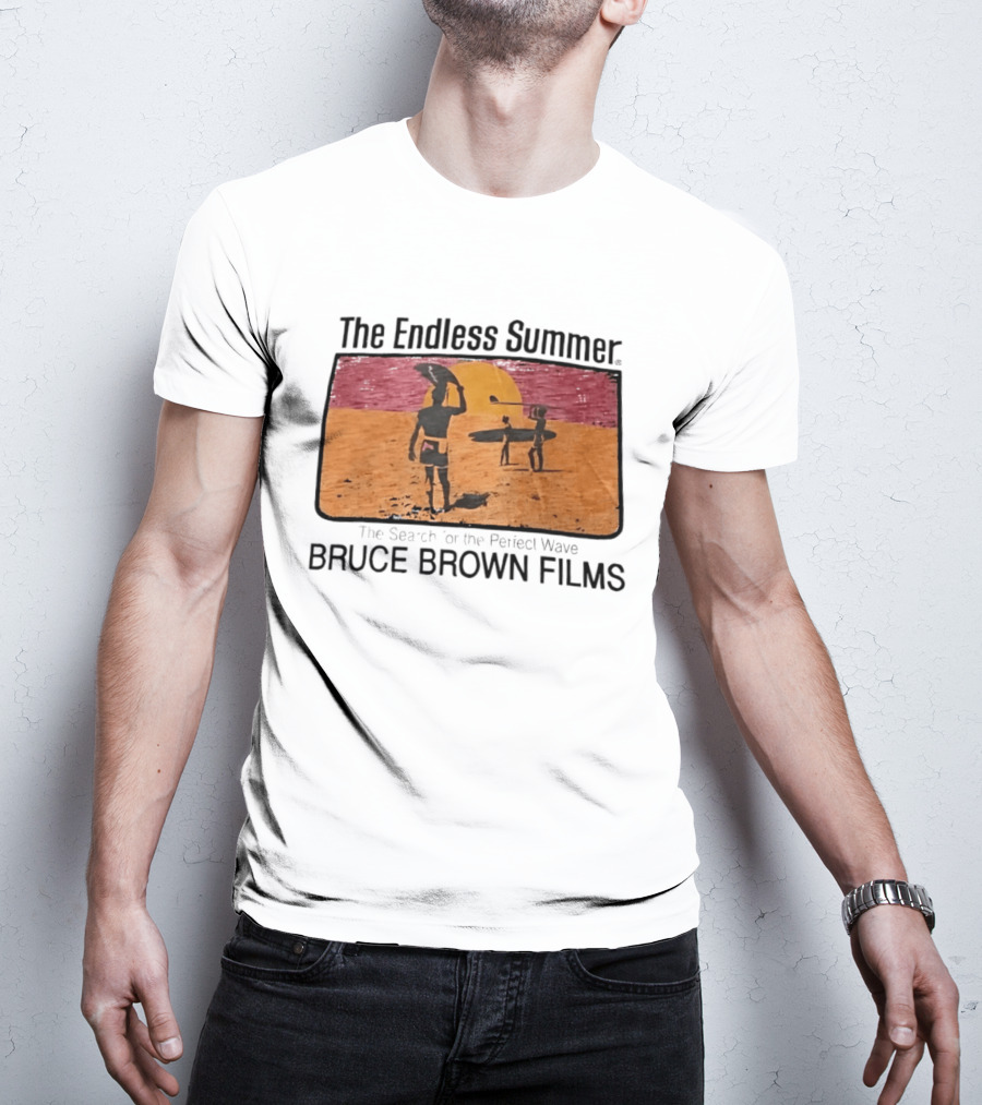 The Endless Summer The Search For The Perfect Wave Bruce Brown Films Surfers Sunset Scene T-Shirt