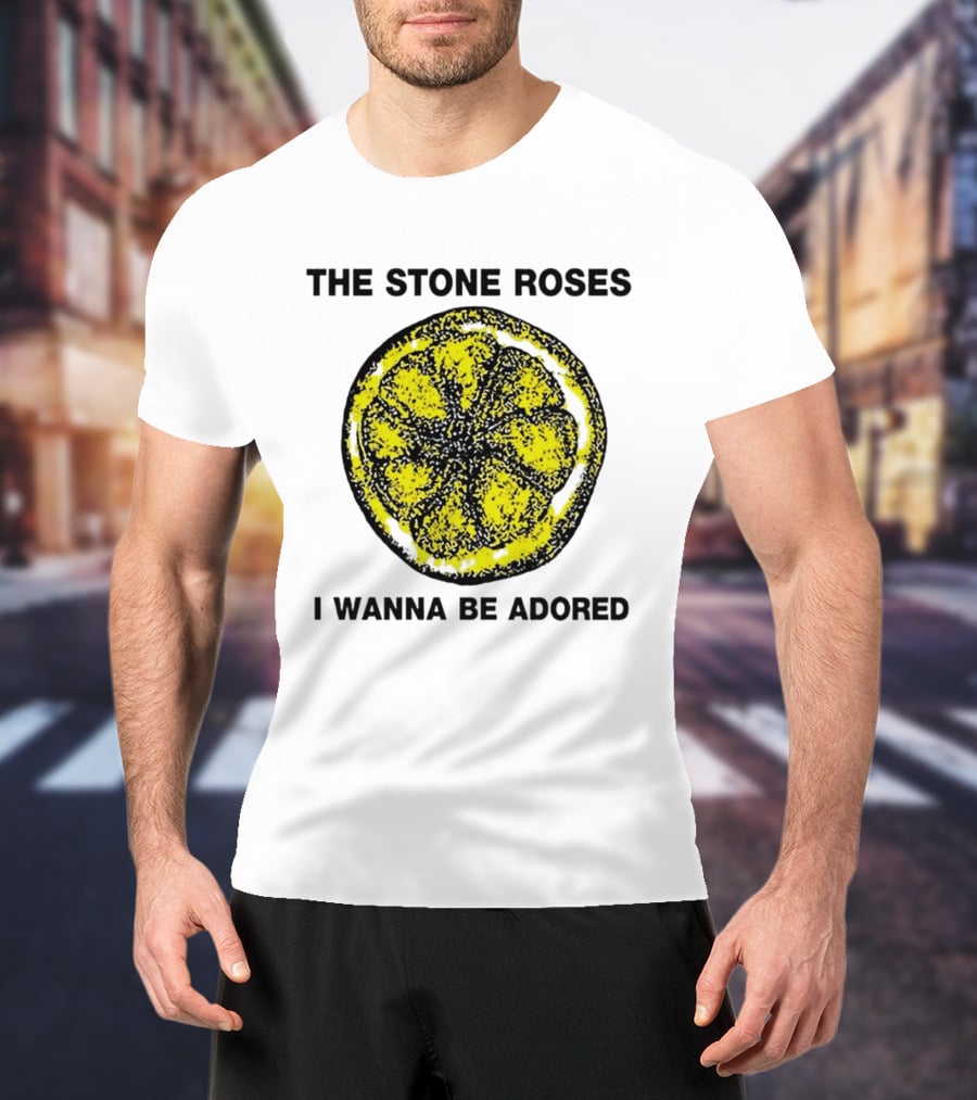 The Stone Roses I Wanna Be Adored Yellow Lemon T-Shirt