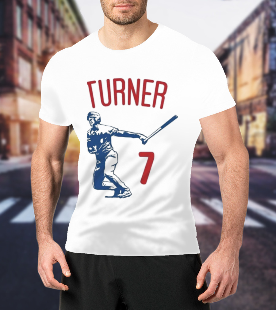 Turner Player 7 Baseball Batter T-Shirt