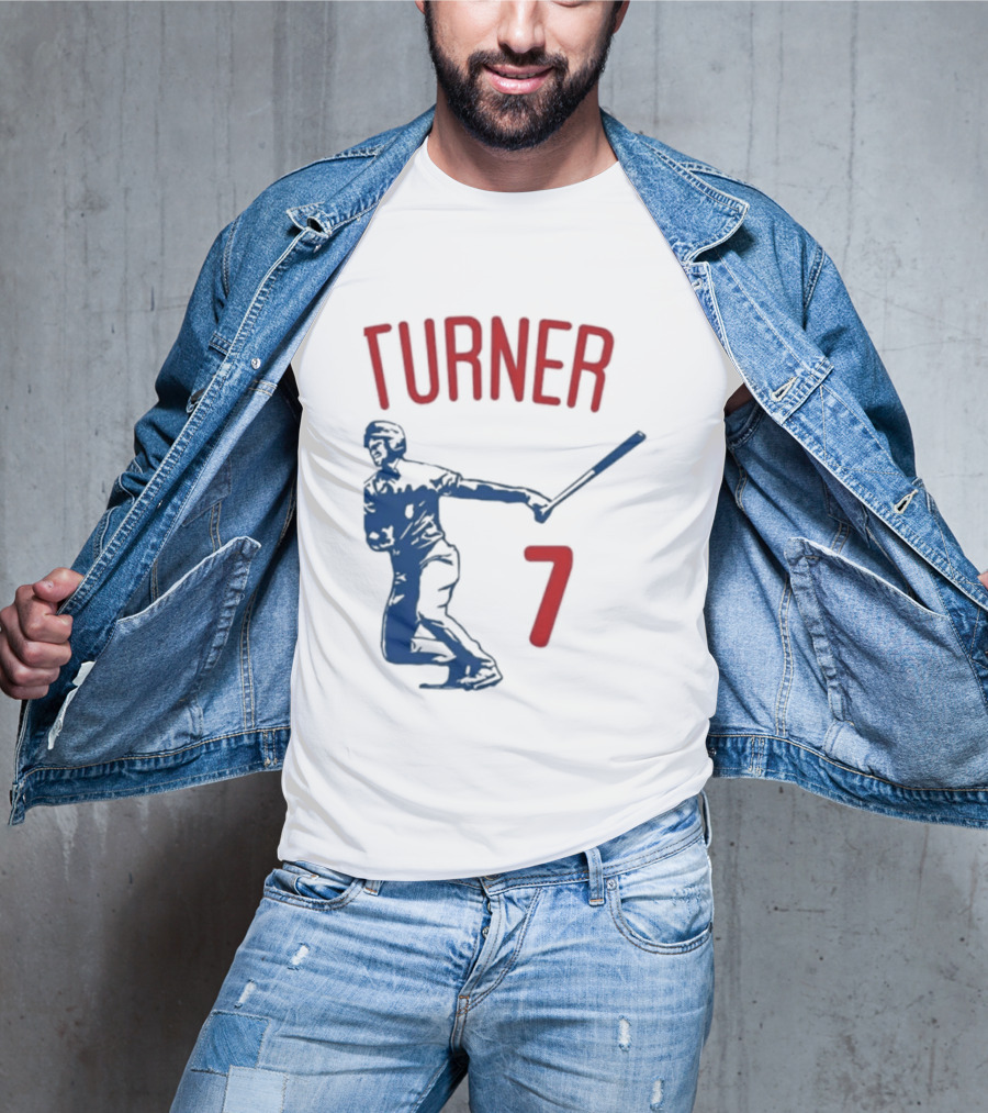 Turner Player 7 Baseball Batter T-Shirt