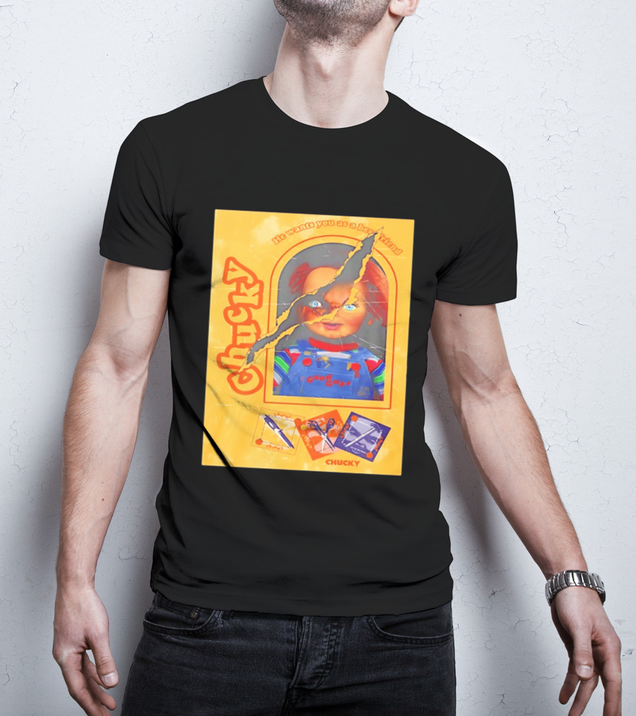 Chucky He Wants You As A Best Friend Good Guys Doll Box T-Shirt
