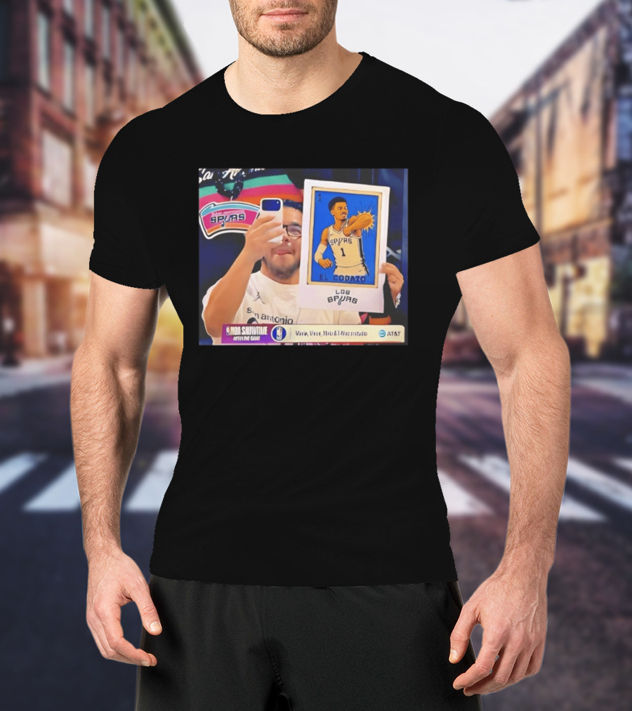 Los Spurs El Codazo Victor Wembanyam NBA Showtime Live Game T-Shirt